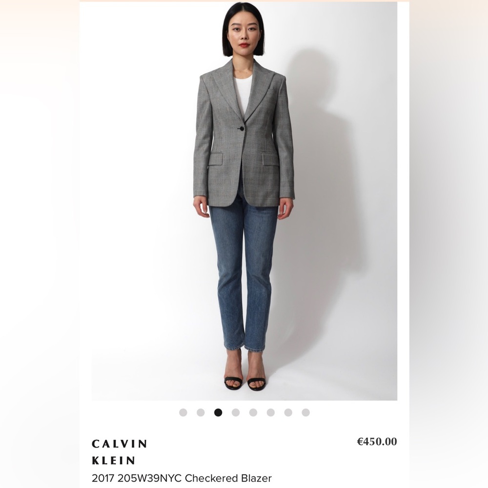 Size 6 CALVIN KLEIN Checkered Blazer